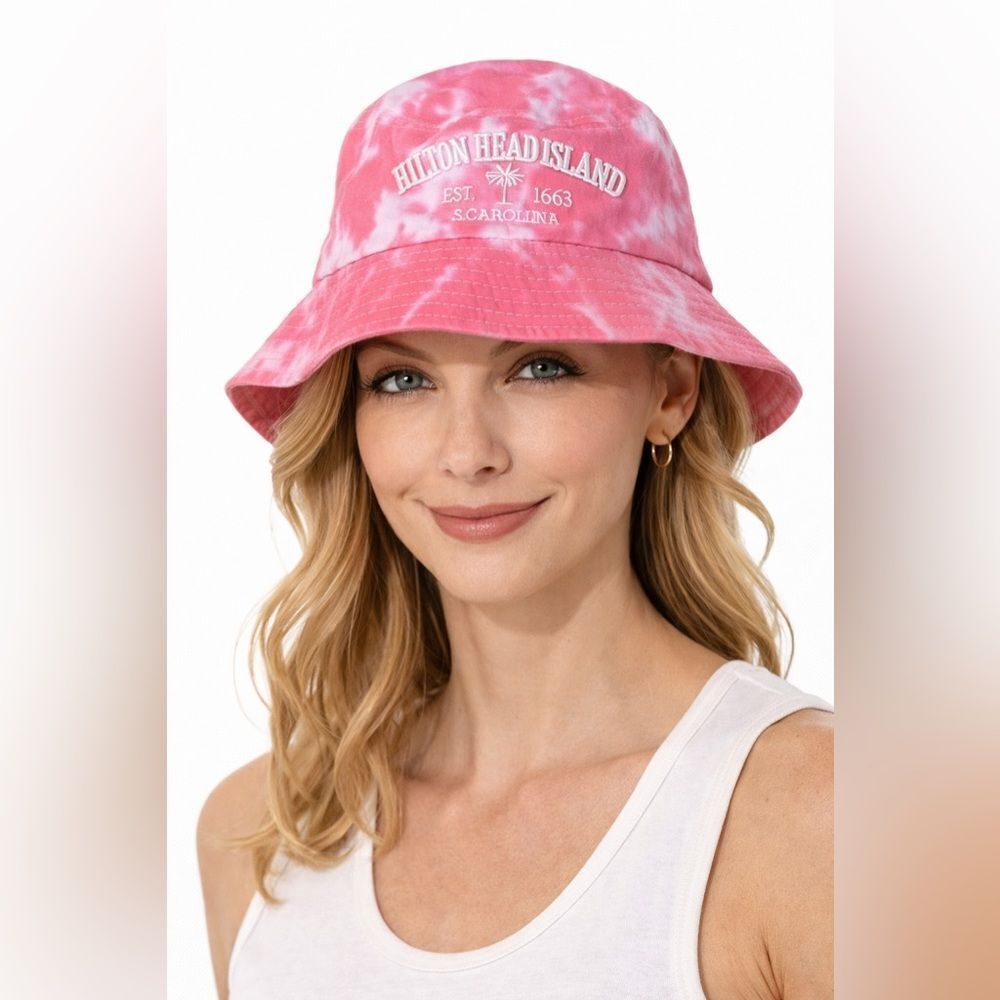 Lucky 7 USA Hilton Head Island, SC Tie Dye Bucket Hat
